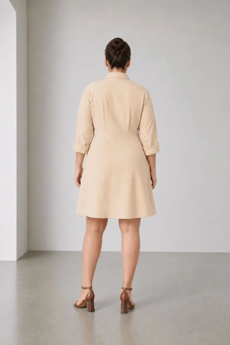 Nari|100% Cotton Button Fit & Flare