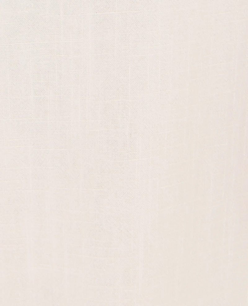 Pantalon large et droit avec taille élastiquée