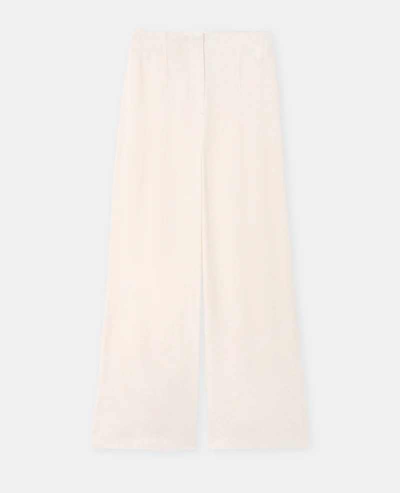 Pantalon droit avec lin