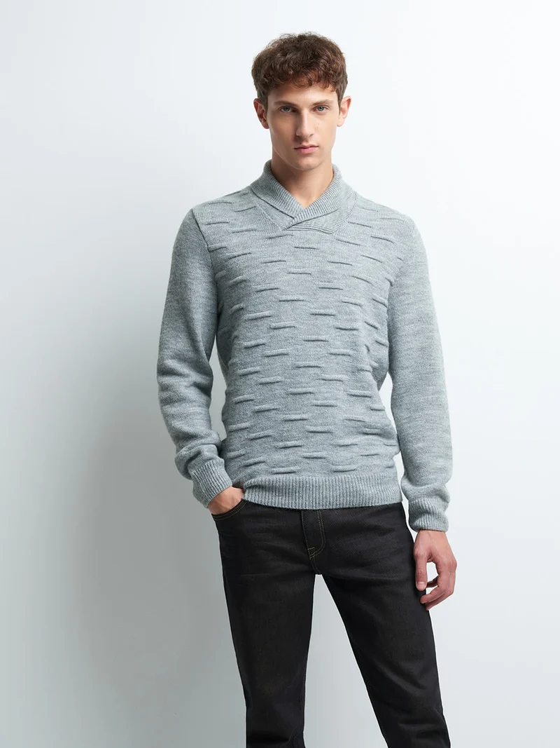Pull col châle