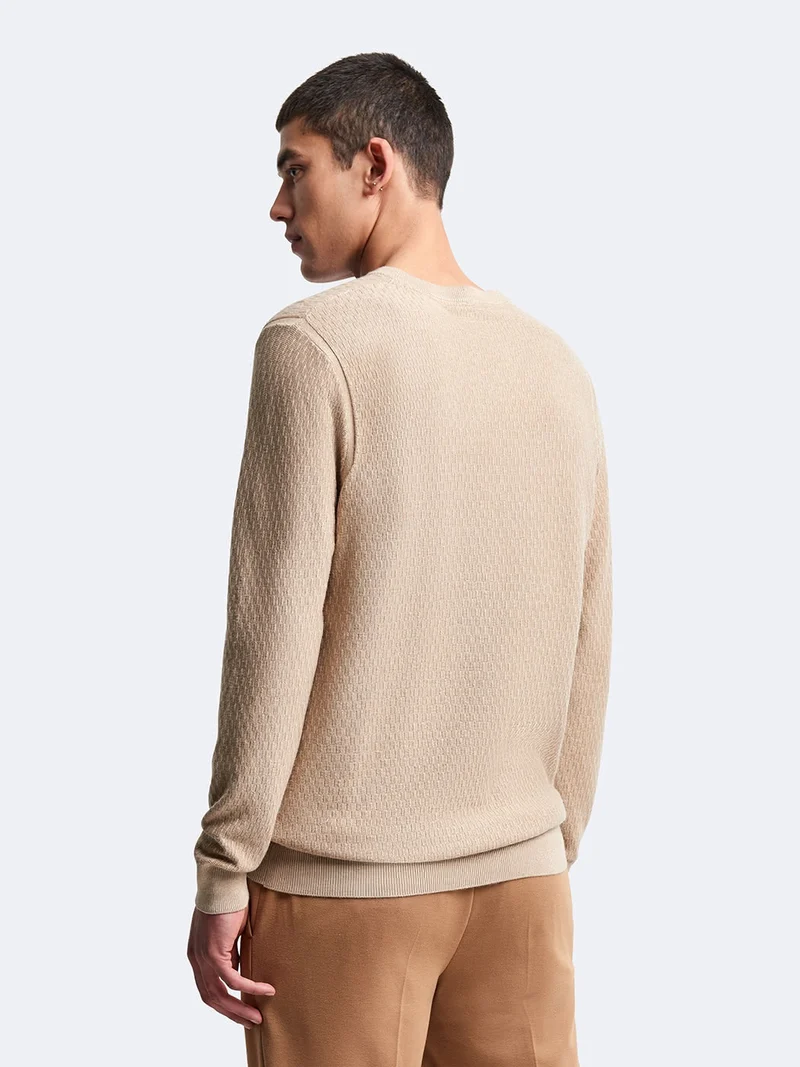 Pull col V en viscose certifiée