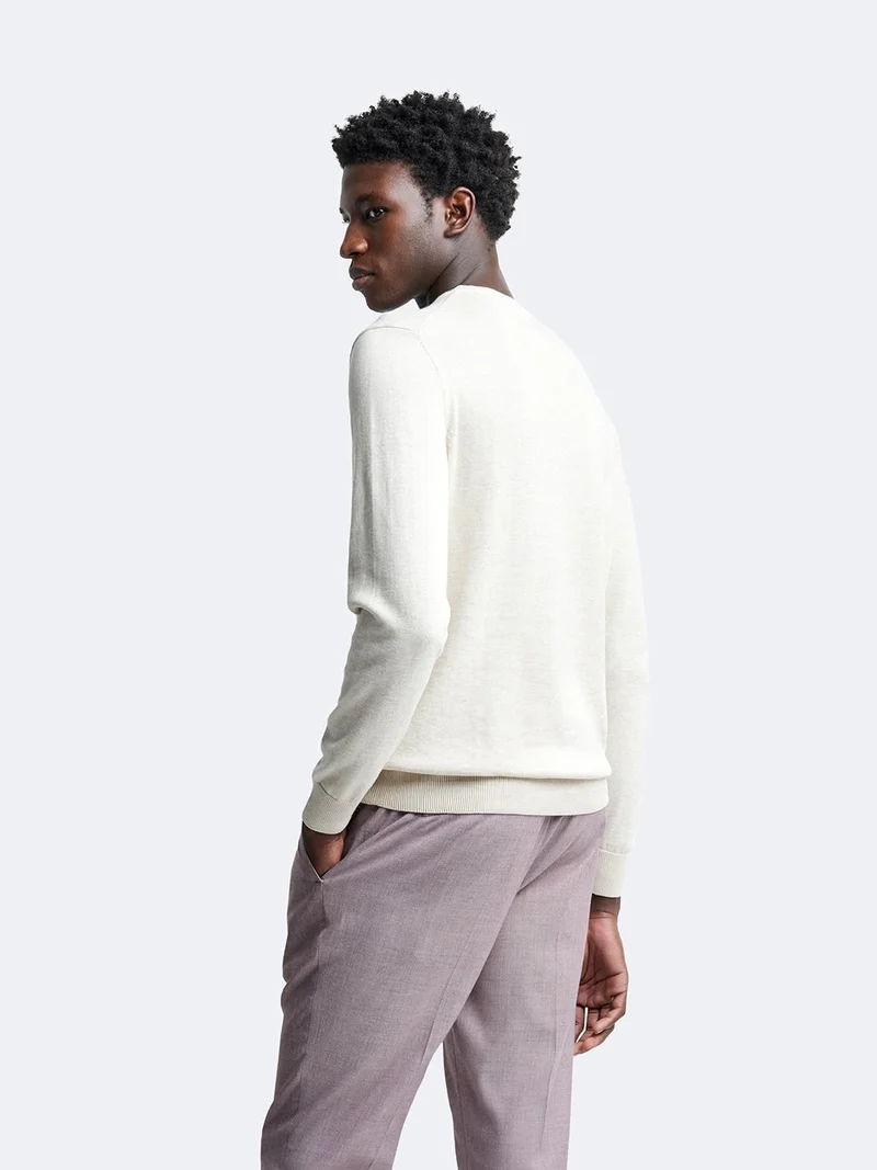 Pull col V en coton bio