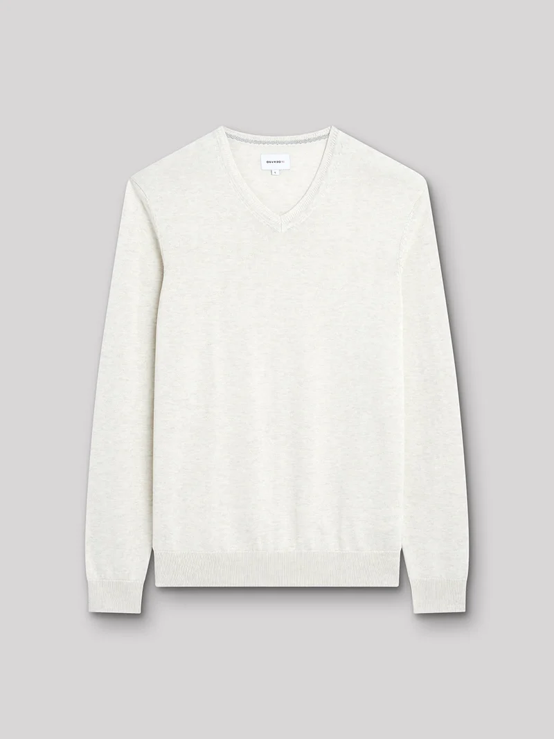 Pull col V en coton bio