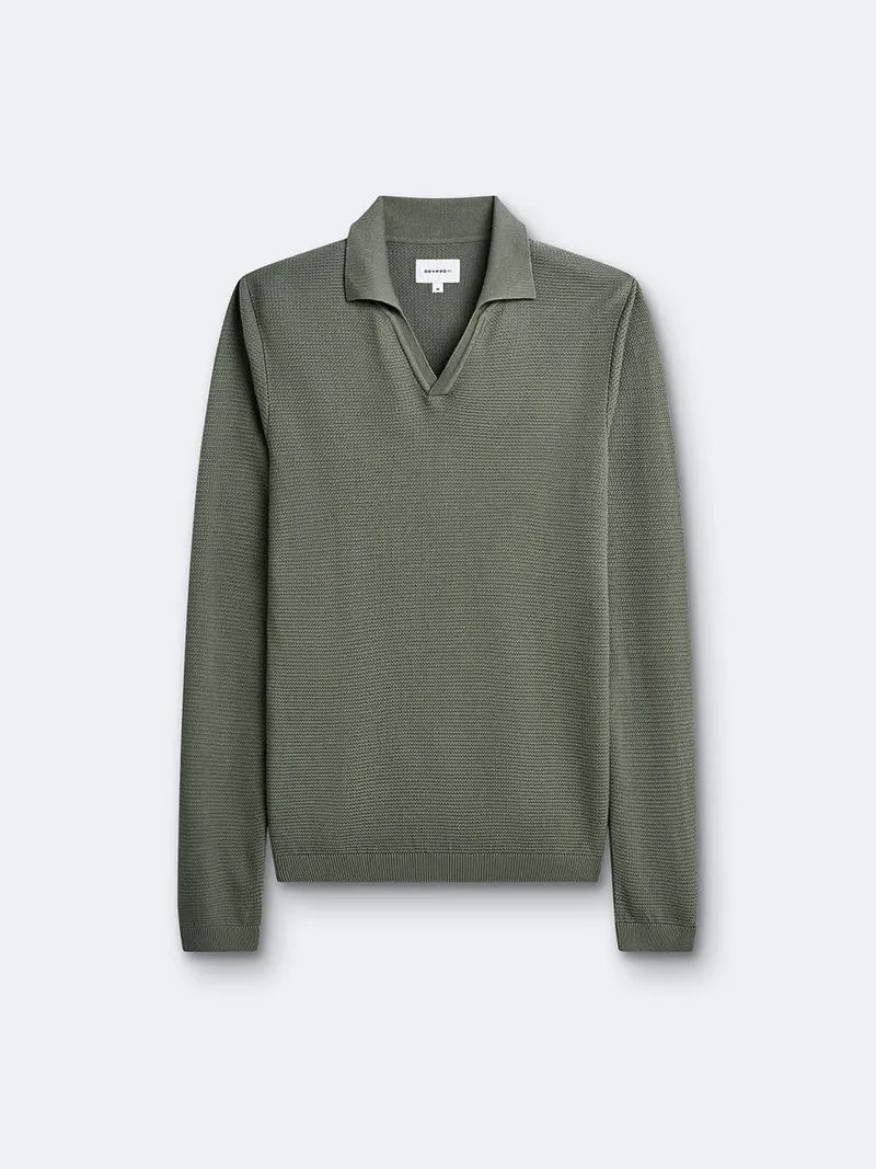 Pull col polo en v