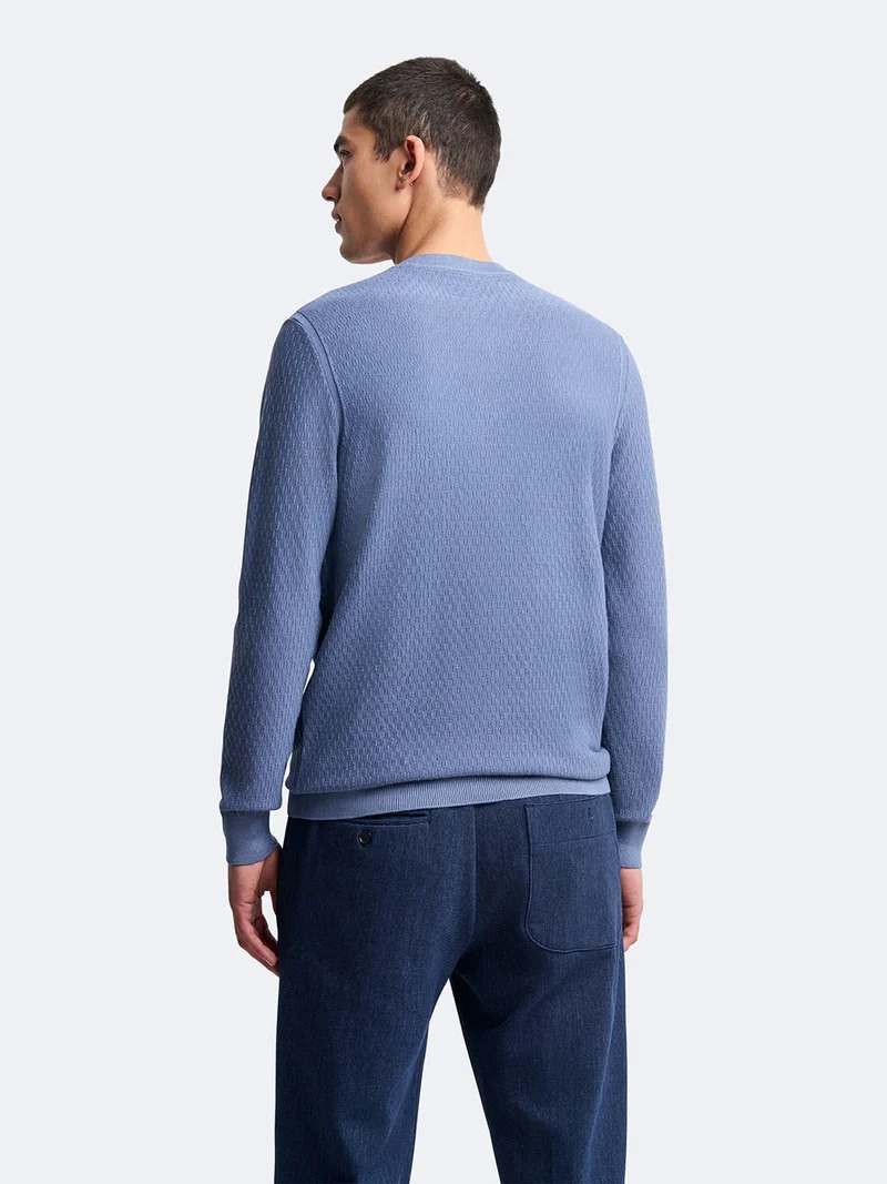 Pull col V en viscose certifiée