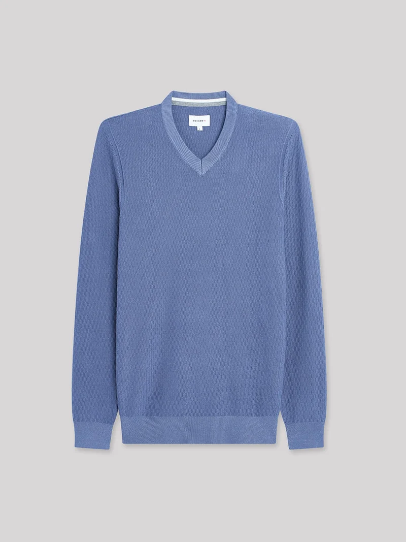 Pull col V en viscose certifiée