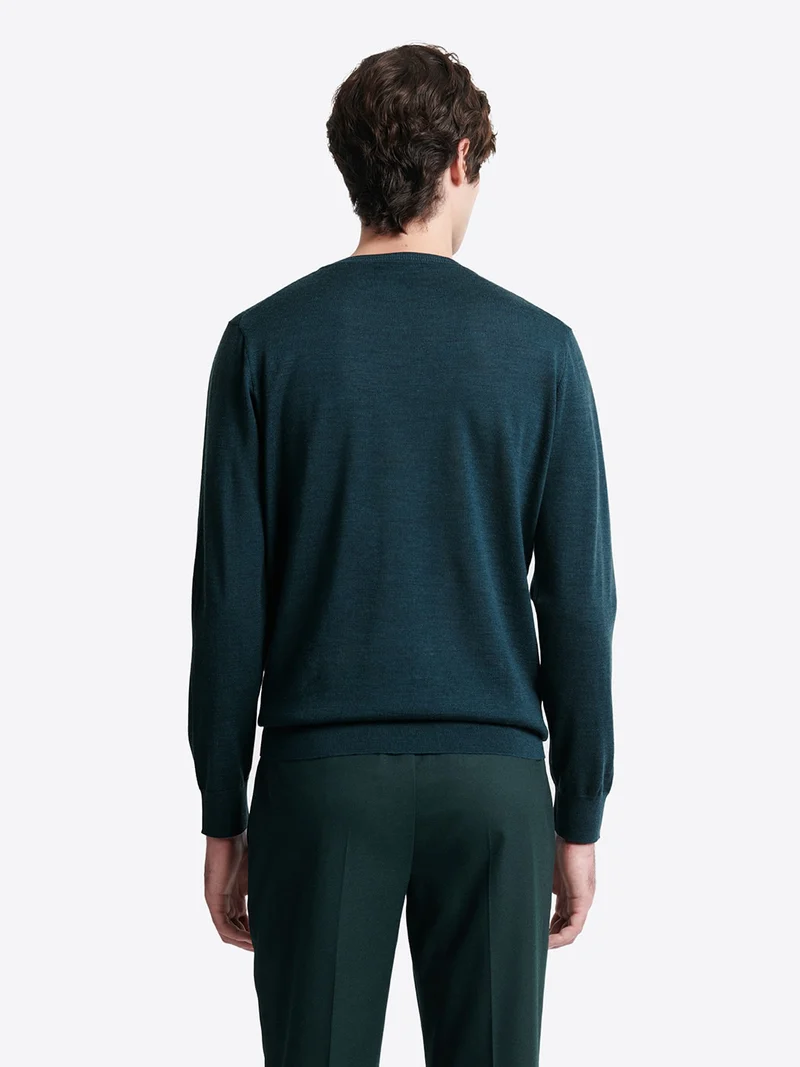 Pull col v 100% laine mérinos
