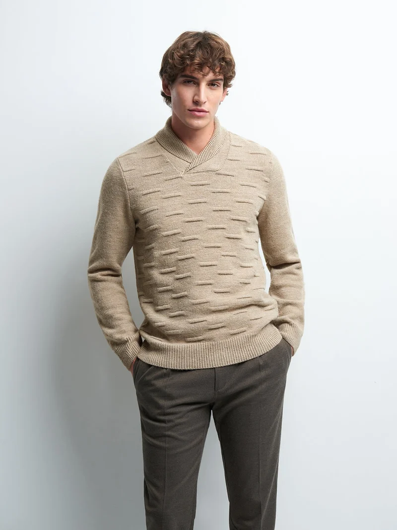 Pull col châle