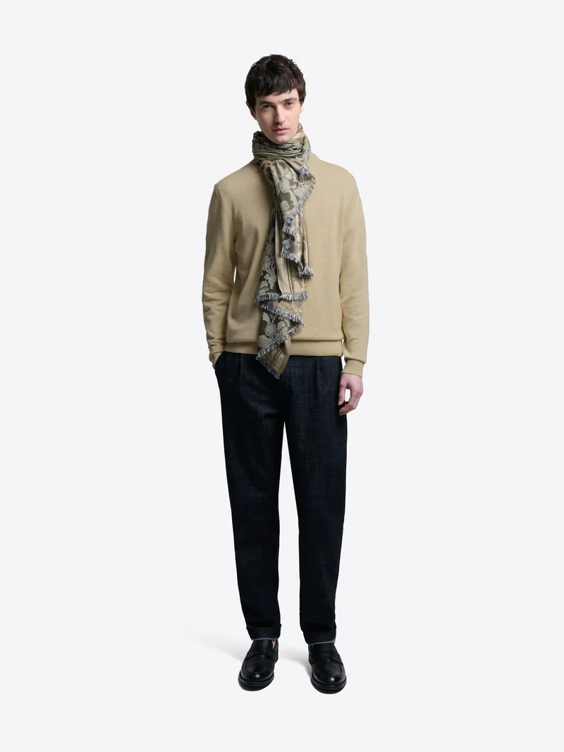 Pull col V en coton bio