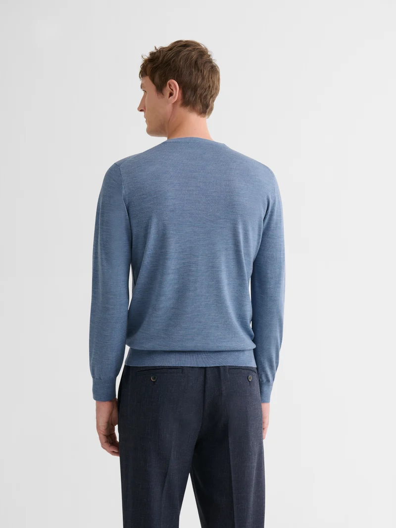 Pull col V en laine Mérinos