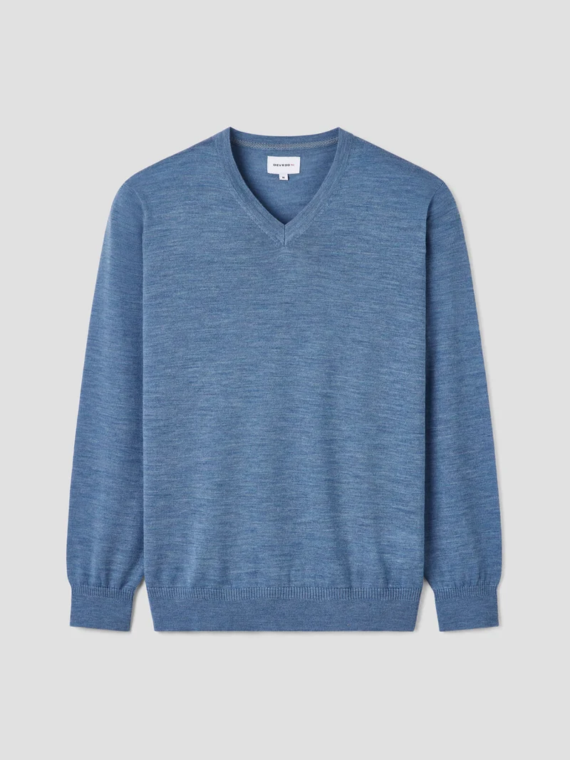 Pull col V en laine Mérinos