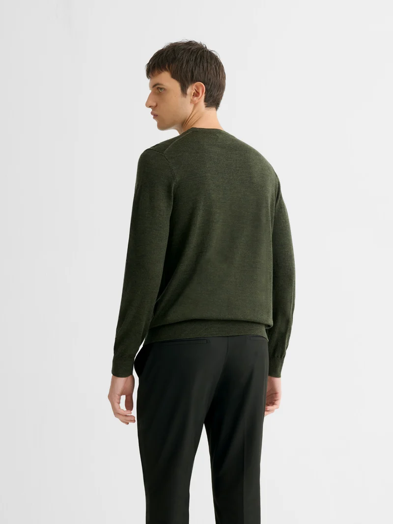 Pull col V en laine Mérinos