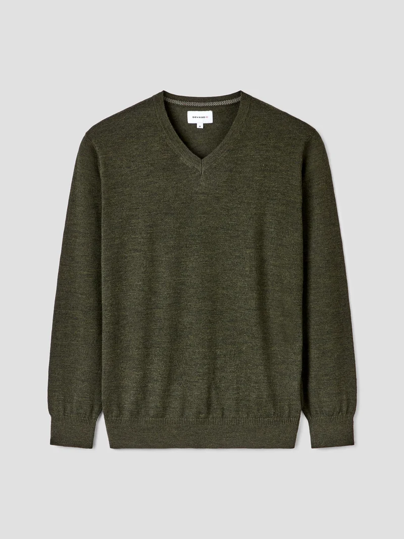 Pull col V en laine Mérinos