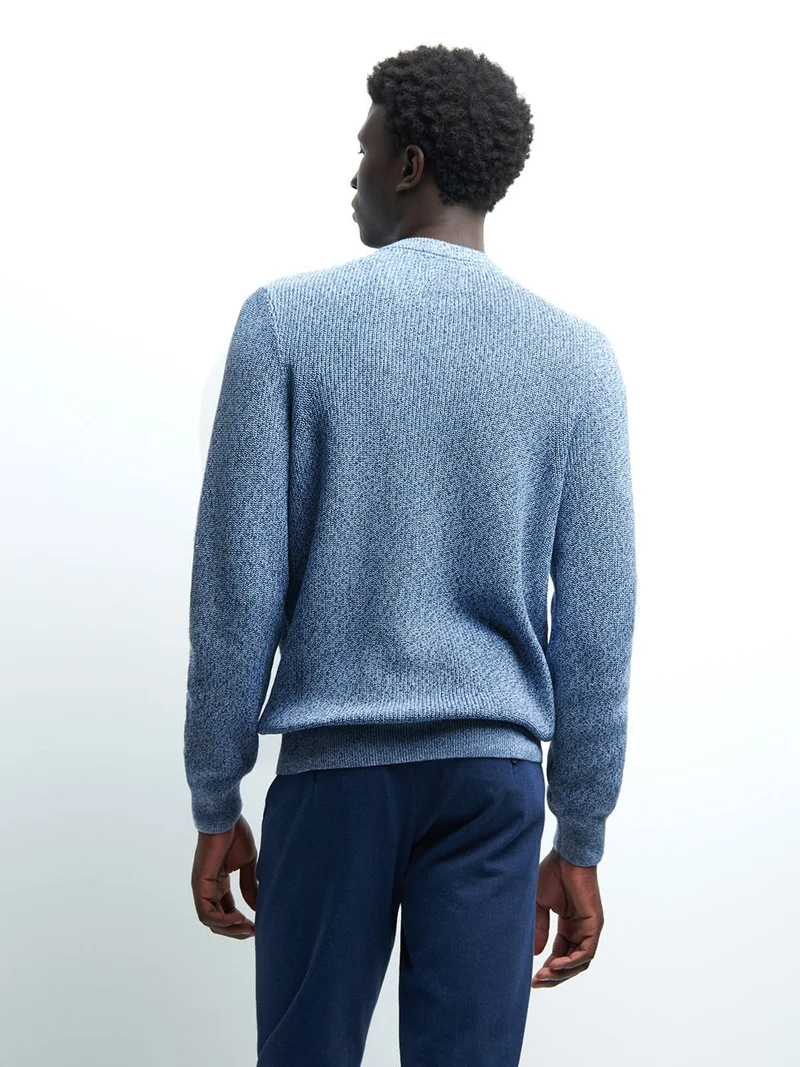 Pull col rond en coton
