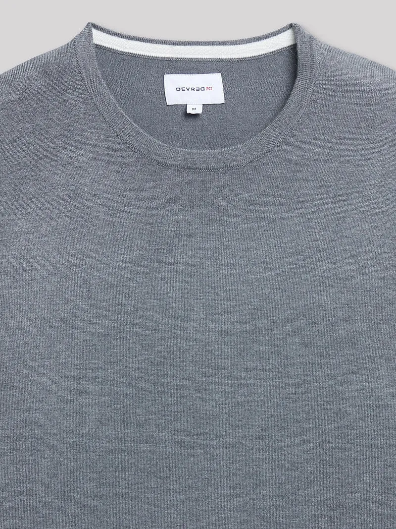 Pull col rond en viscose certifiée