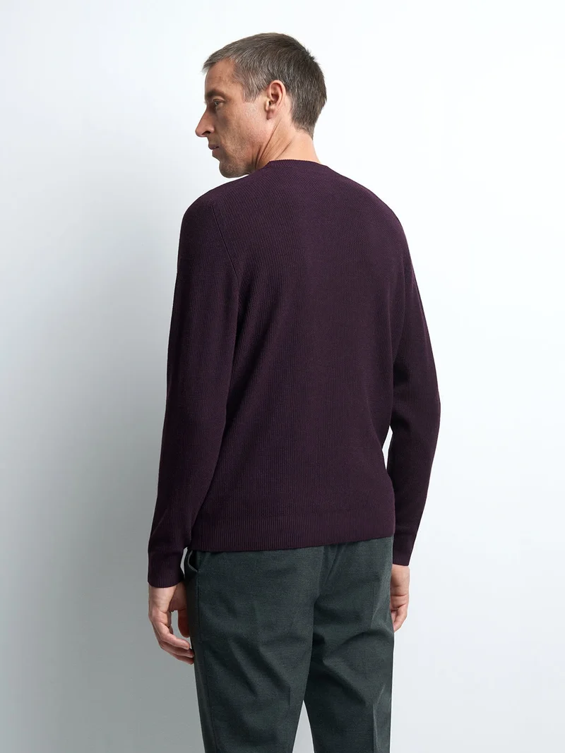 Pull col rond en viscose certifiée