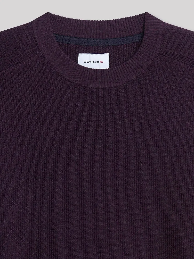 Pull col rond en viscose certifiée