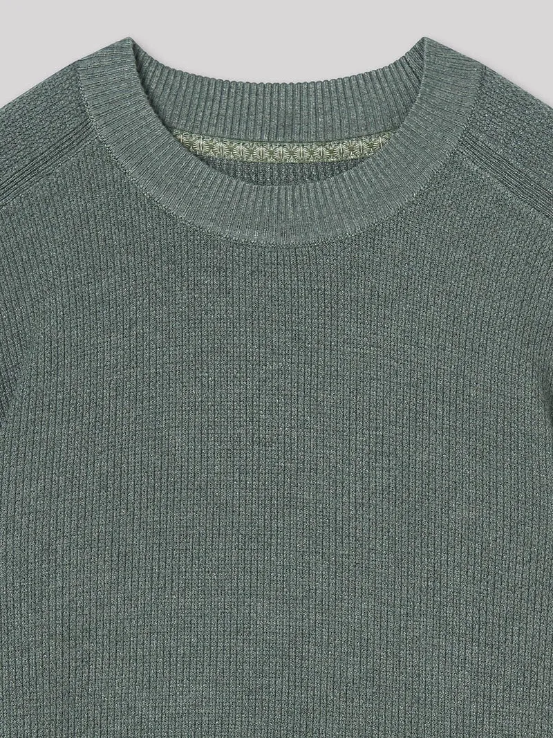 Pull col rond en viscose certifiée