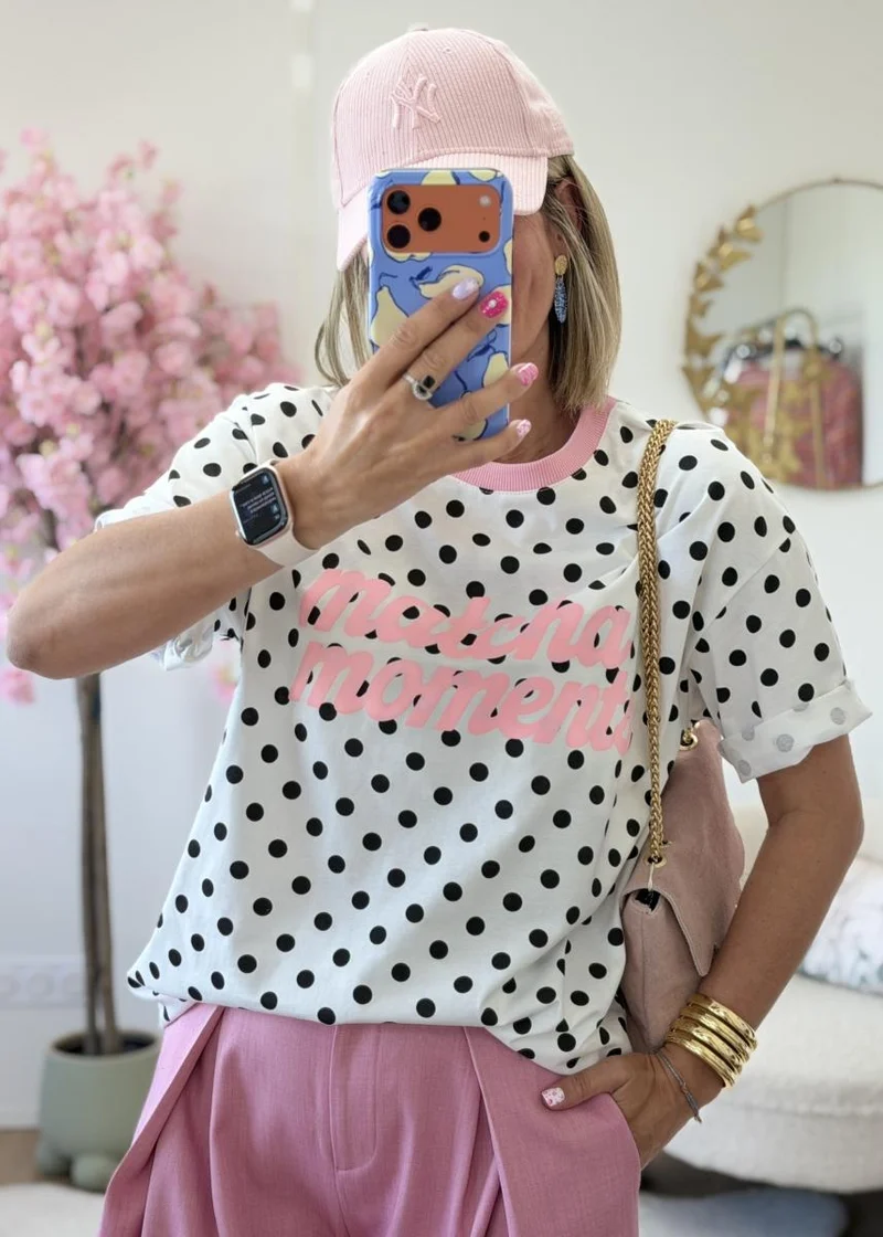 T shirt matcha blanc