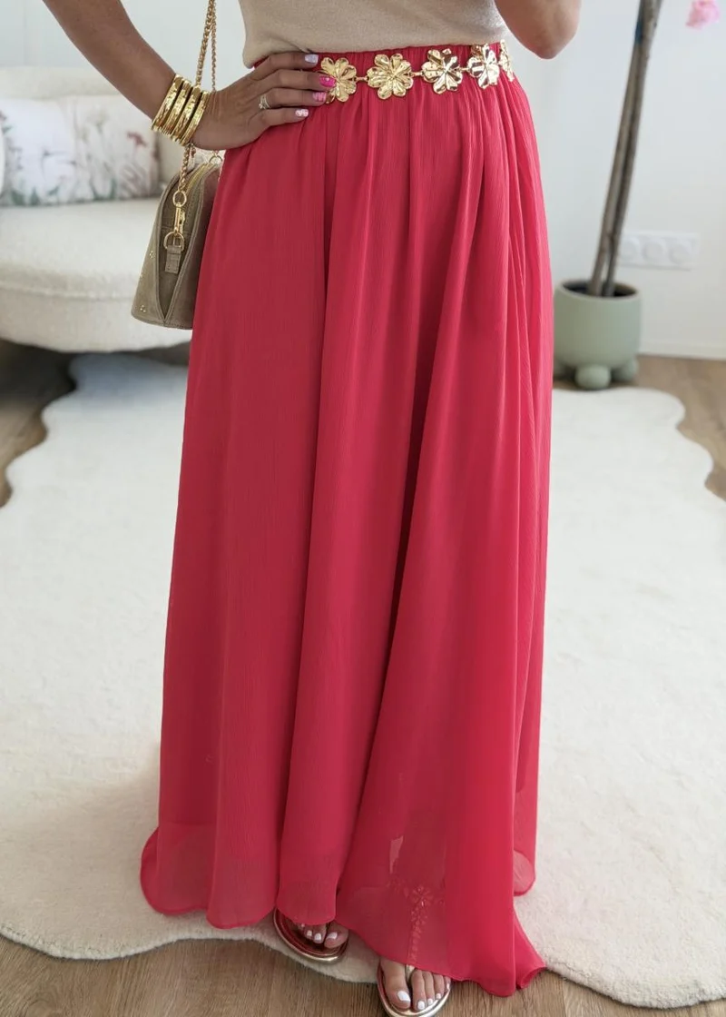 Jupe Heloise corail (taille grand)