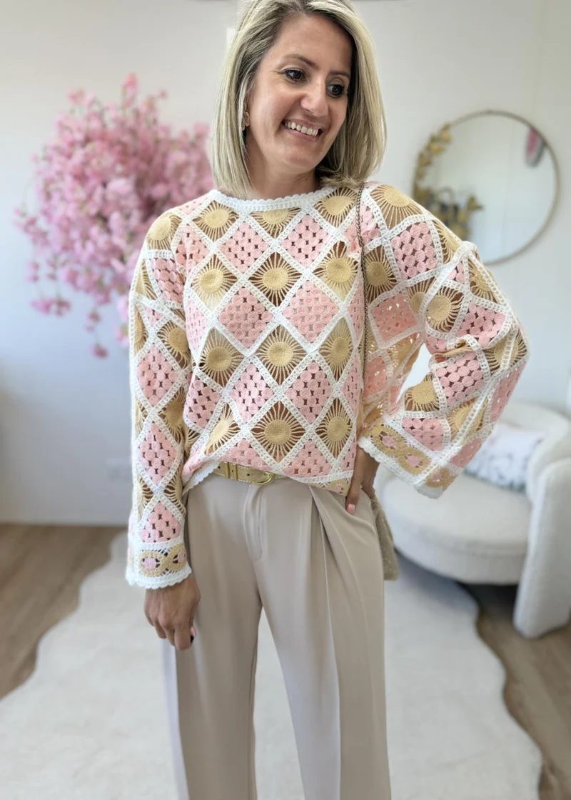 Pull Kloé rose