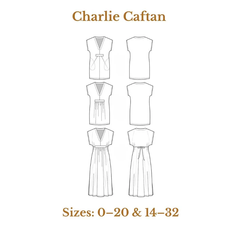 PATRON DE COUTURE PDF | Caftan Charlie | Closet Core | BILINGUE (FR/EN)