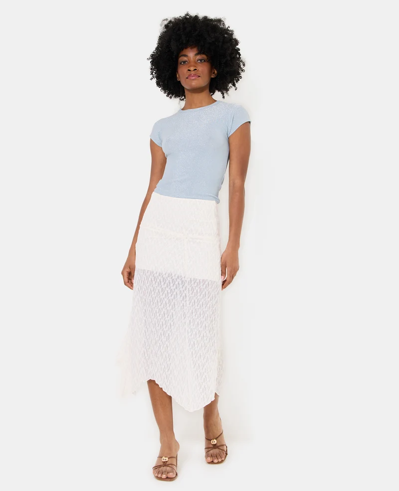 T-shirt ajusté avec lurex