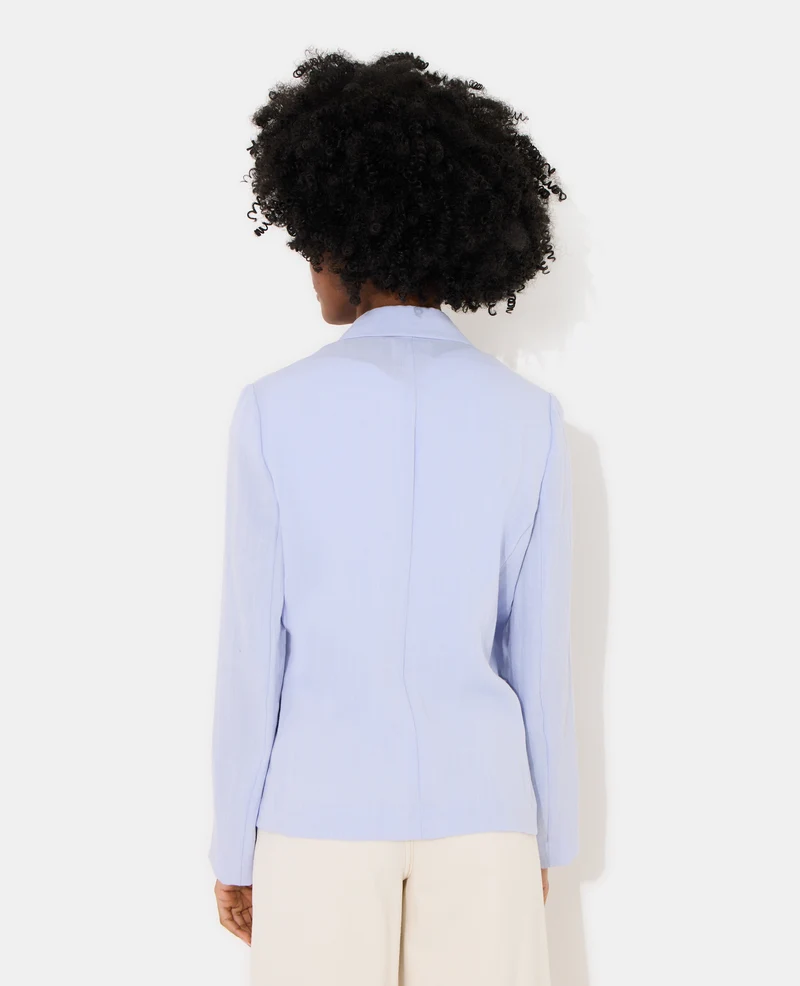 Veste blazer fluide portefeuille avec nouette