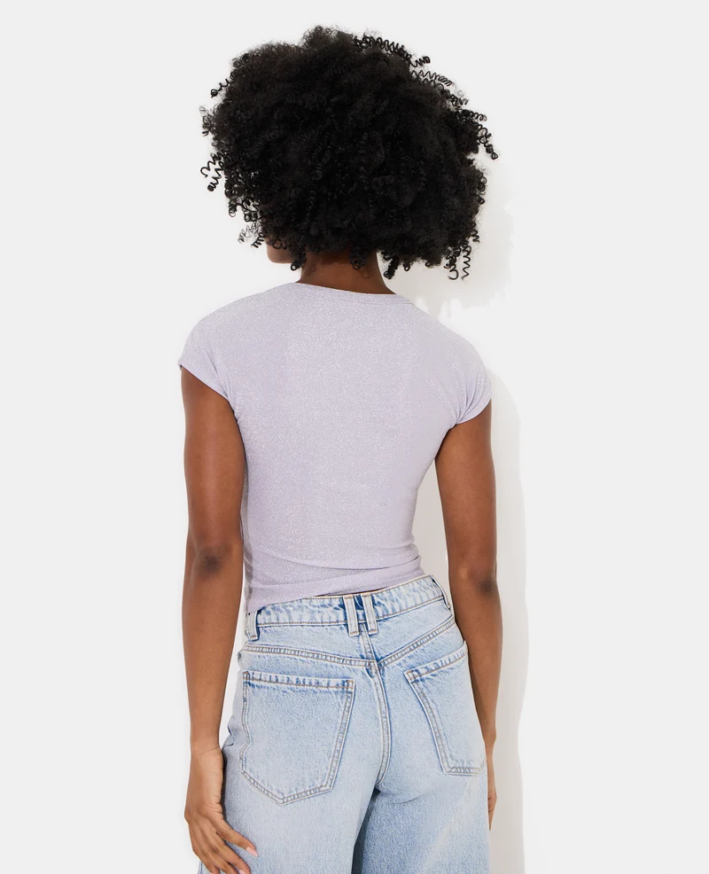 T-shirt ajusté avec lurex