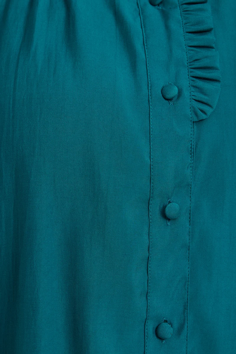 Eilra|100% Viscose Button Down Top