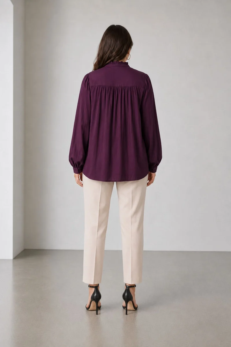 Amaetzi|100% Viscose Button Down Top