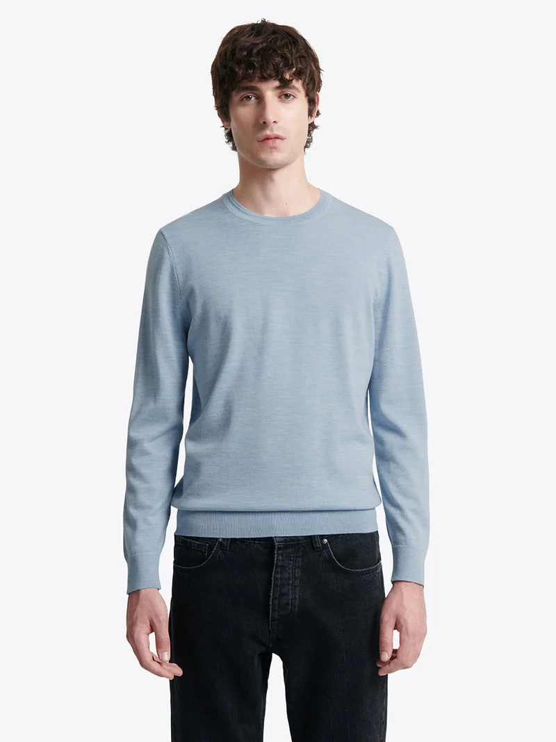Pull col rond 100% laine mérinos