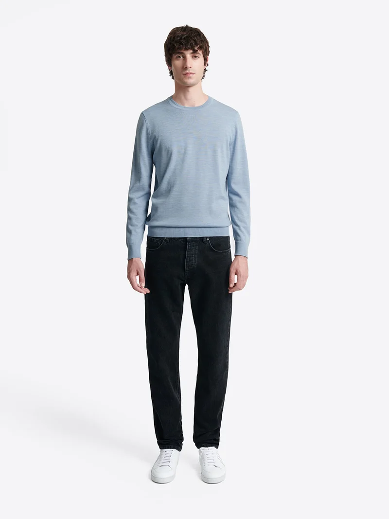 Pull col rond 100% laine mérinos