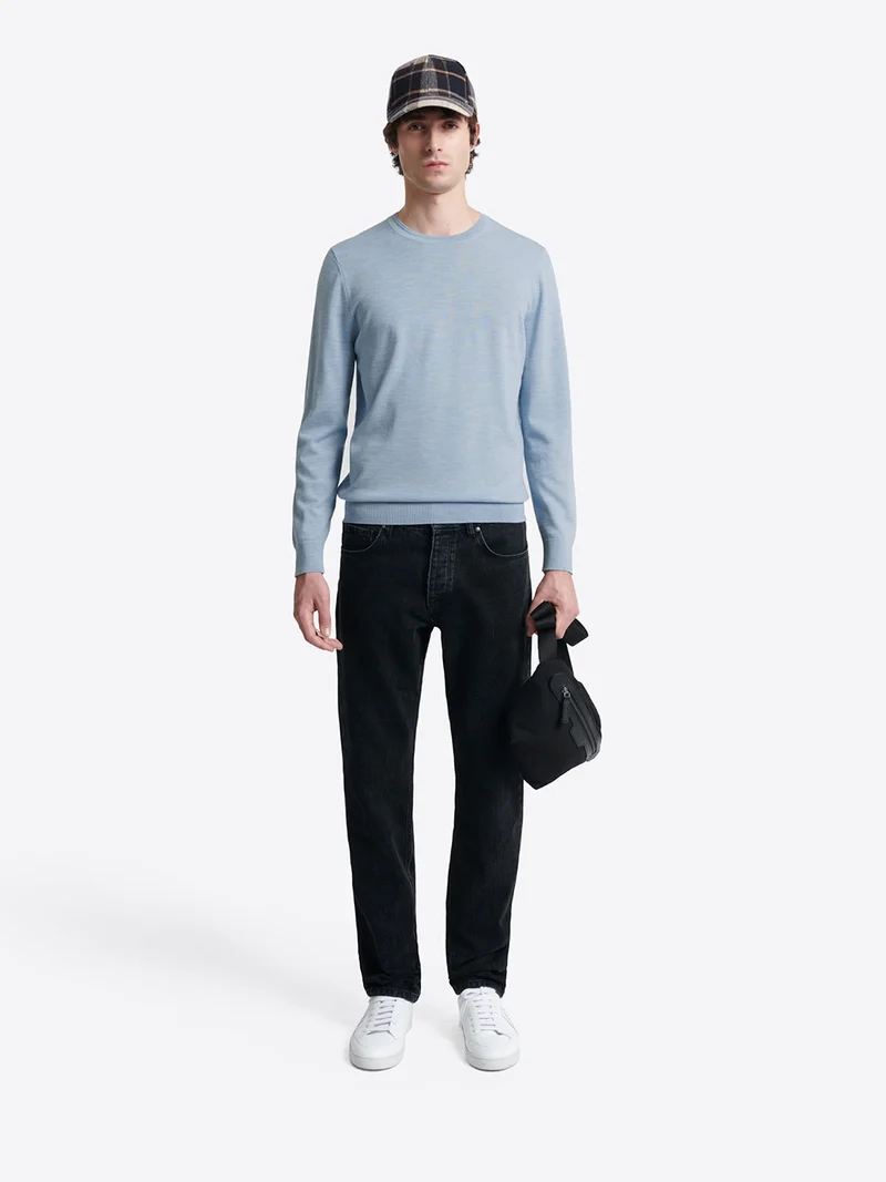 Pull col rond 100% laine mérinos
