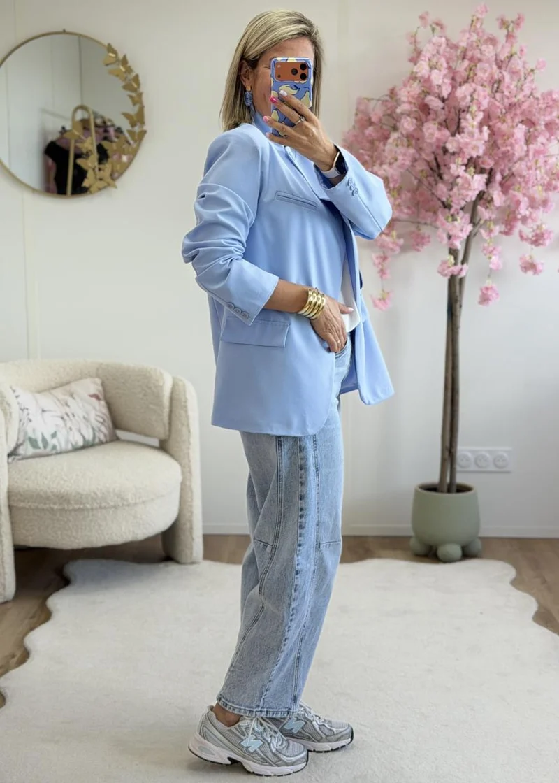 Blazer asymetrique ciel