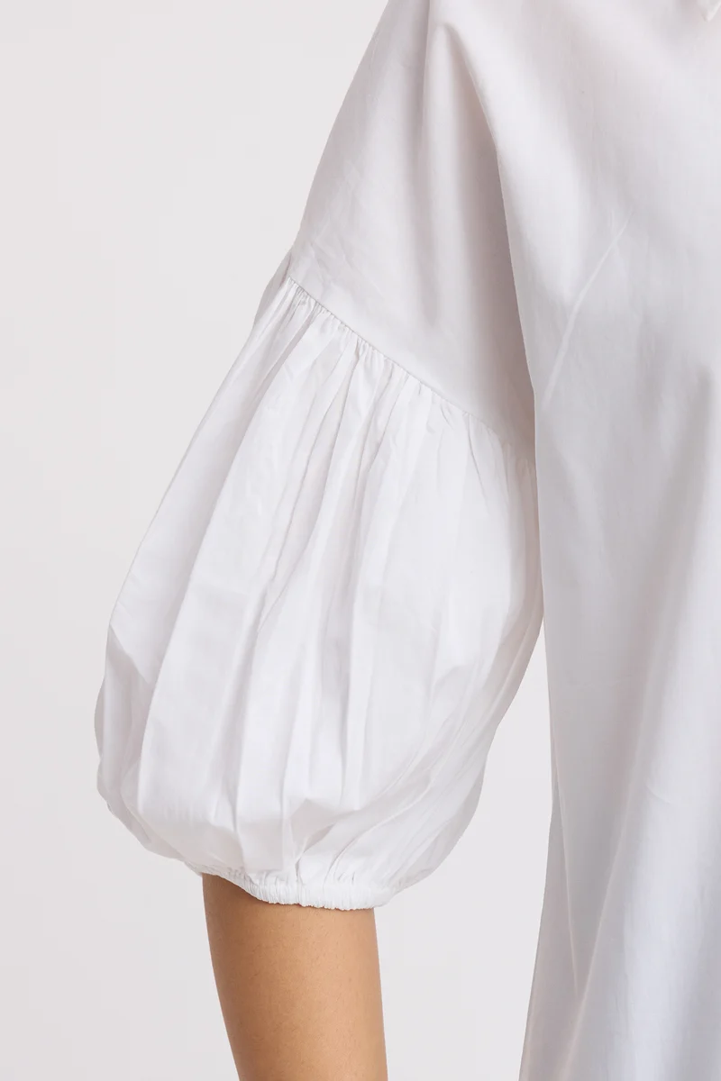 Cannu|100% Cotton Puff Sleeve Shirt