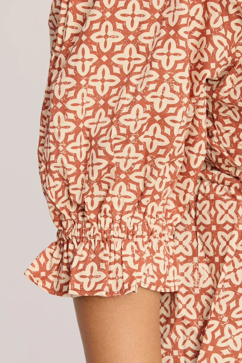 Saona|100% Cotton Peplum Top