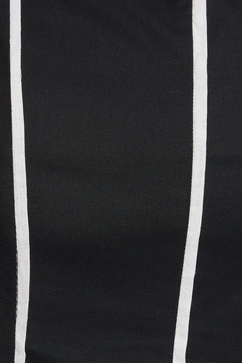 Subiria|100% Cotton Panelled Midaxi Dress