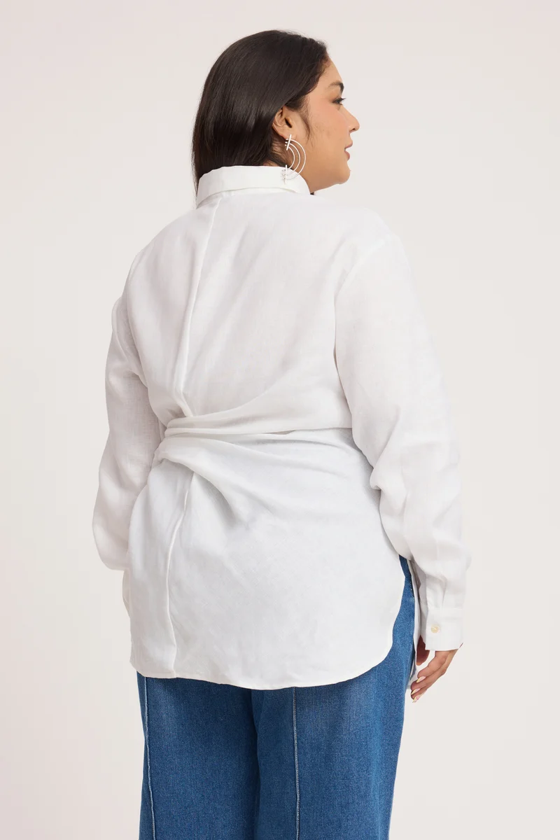 Amaeli|100% Cotton Tie-Up Wrap Shirt