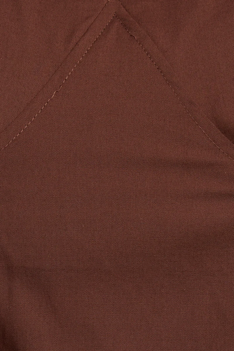 Ashaya|100% Cotton V Neck Fit & Flare Top
