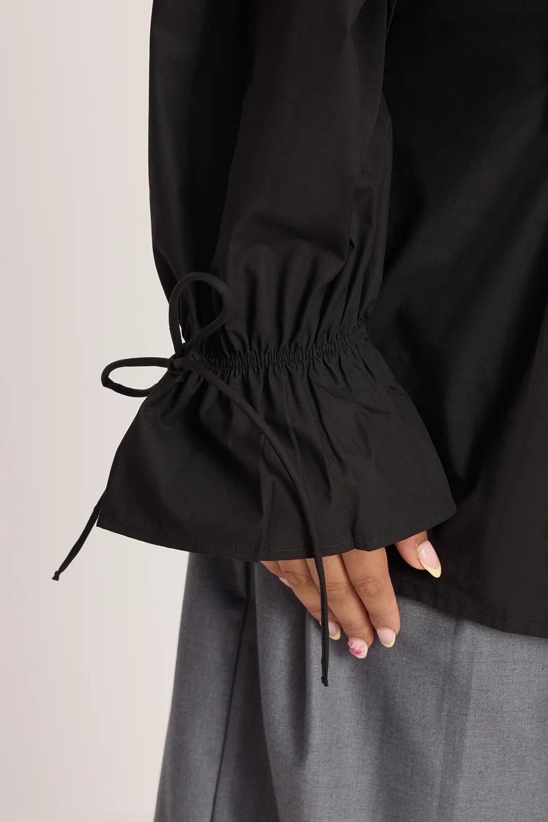Yaria|100% Cotton Pin Tuck Detail Shirt Blouse