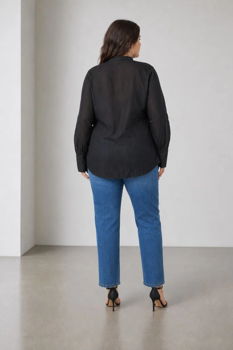 Mae|100% Viscose Mandarin Split