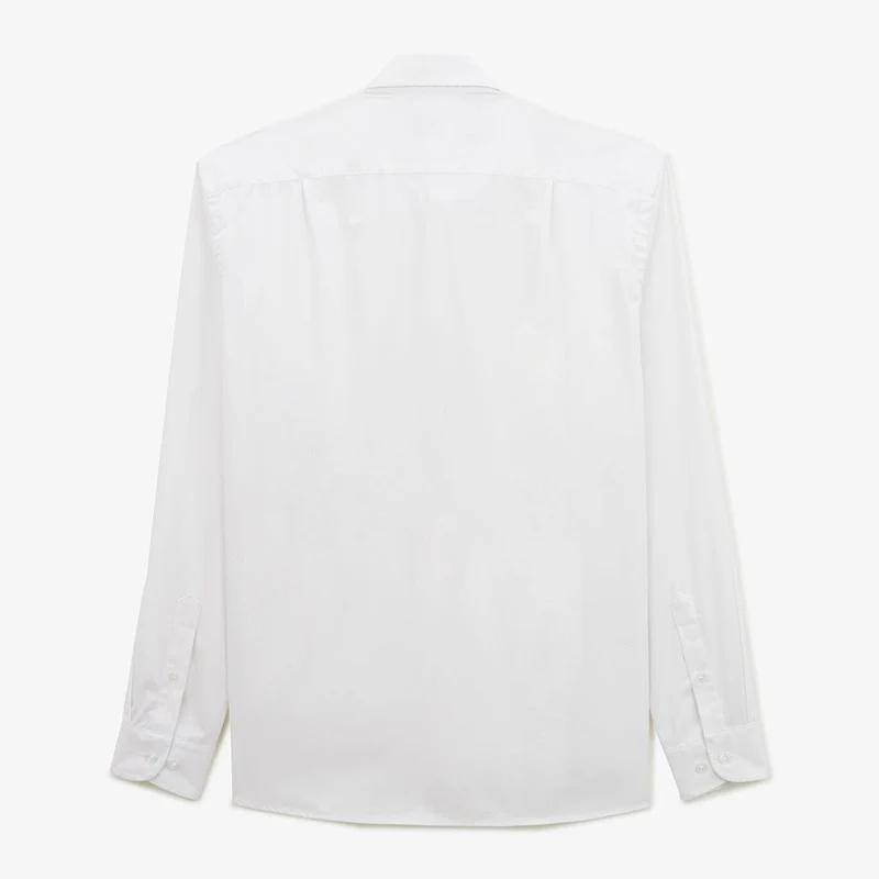 Chemise popeline confort stretch blanche