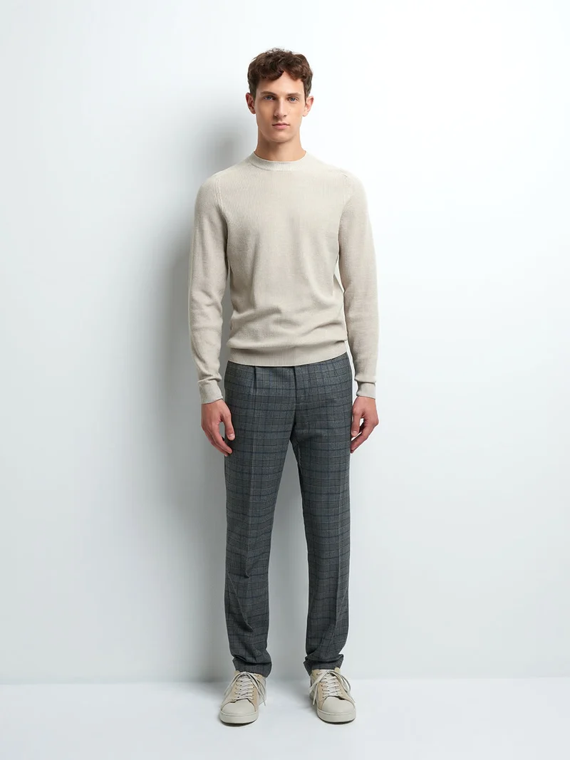 Pull col rond en viscose certifiée
