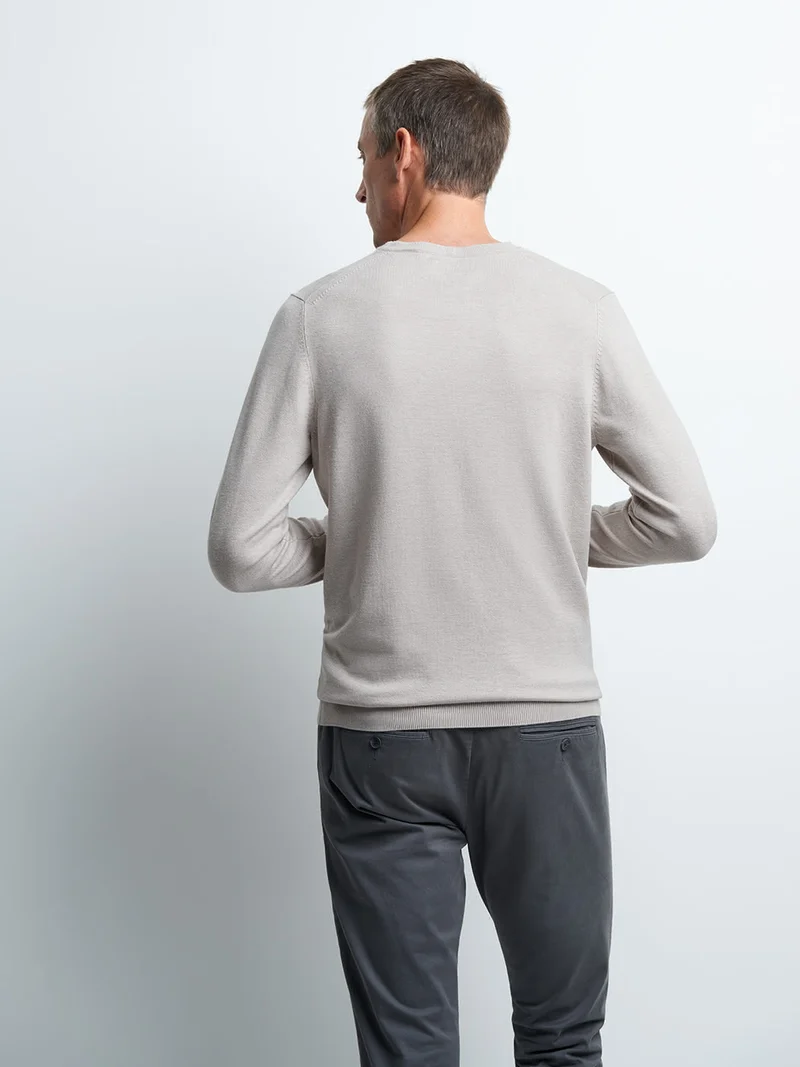 Pull col rond en viscose certifiée