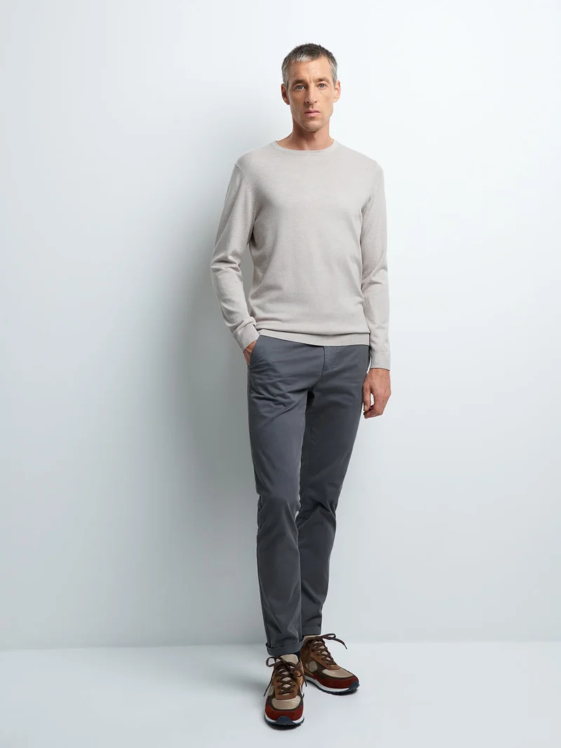 Pull col rond en viscose certifiée