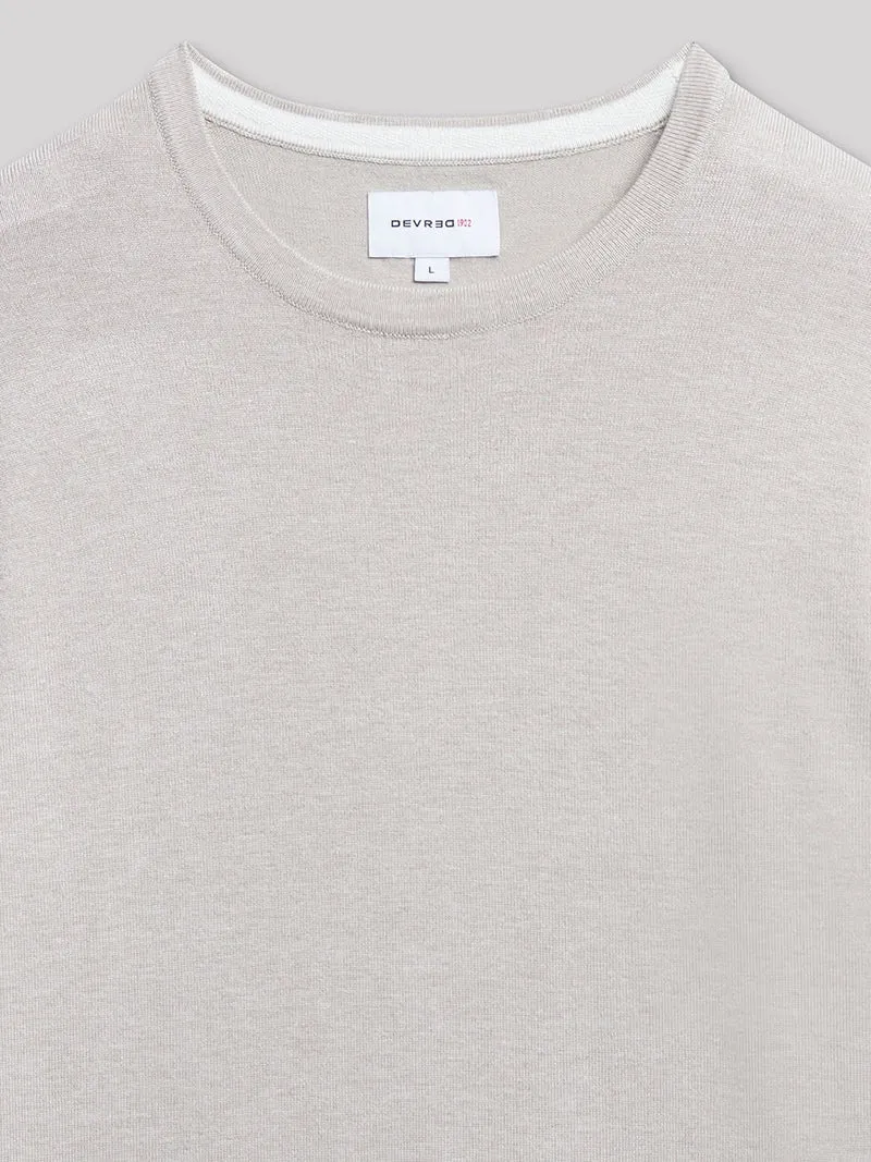 Pull col rond en viscose certifiée