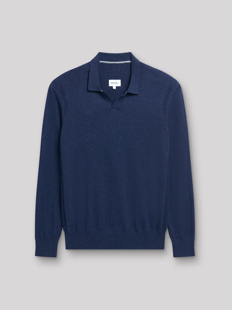 Pull col derby en coton cachemire