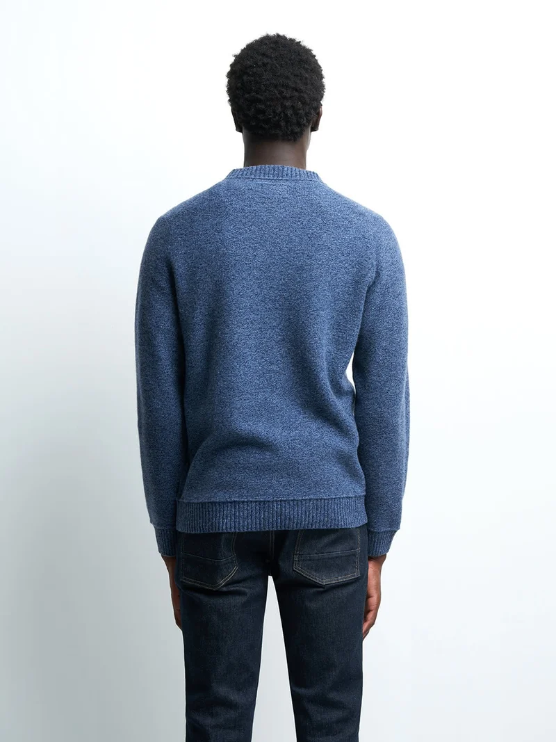 Pull col rond en laine d'agneau