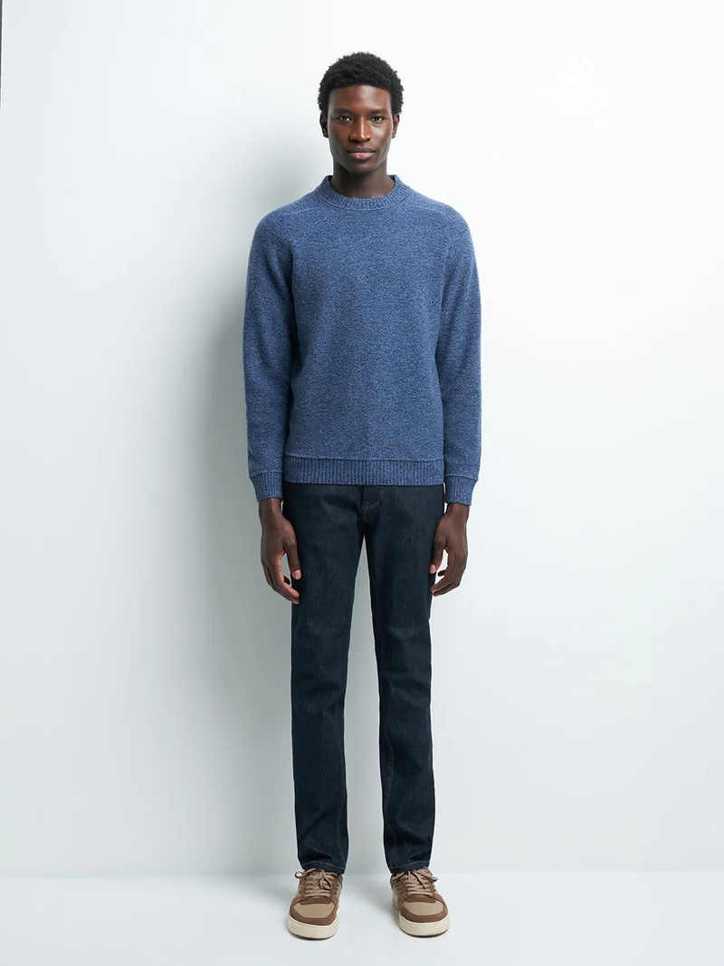 Pull col rond en laine d'agneau